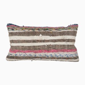 Turkish Kilim Rug Cushion Cover with Stripes