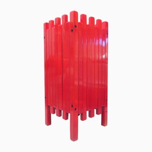 Portaombrelli rosso di Ettore Sottsass per Poltronova