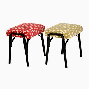 Set of Mid-Century Czech Stools, 1960s