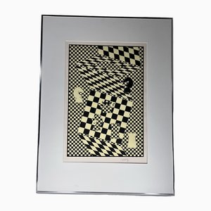 Victor Vasarely, L'echiquier, 20th Century, Lithograph