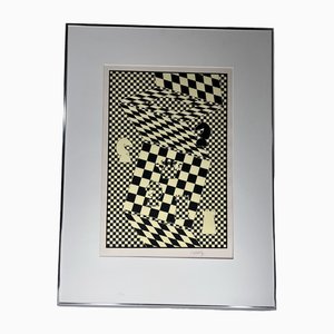 Victor Vasarely, L'echiquier, XX secolo, litografia