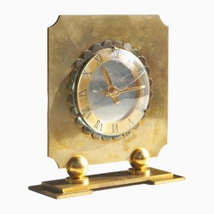 Reloj de mesa Art Déco de Jean Emile Puiforcat, Francia, años 30