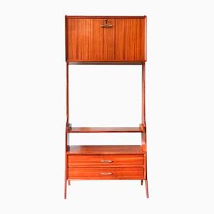 Vintage Portuguese Bookcase and Bar by Paularte, 1950s