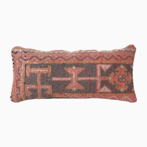 Vintage Anatolian Wool Rectangular Rug Cushion Cover