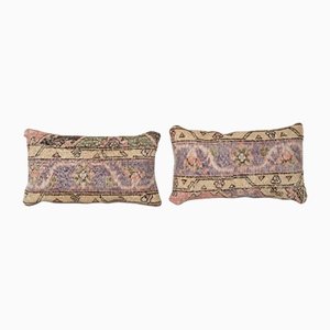Anatolian Blue Oblong Rug Cushion Covers, Set of 2