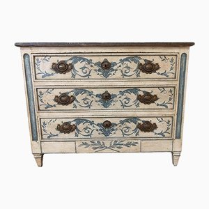 18th Century Louis XVI Painted Wood Chest of Drawers