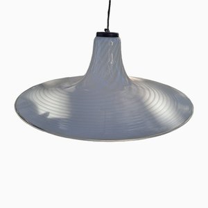 Lámpara de techo Swirl de cristal de Murano, años 60