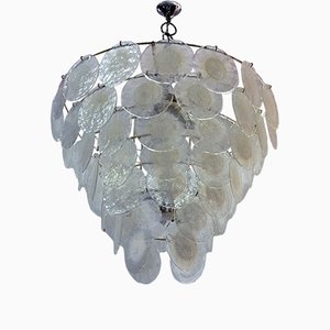 Large Glass Chandelier by Carlo Nason for Mazzega, 1970s
