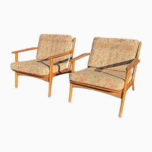 Danish Lounge Chairs by Ib Kofod-Larsen for Selig, Set of 2