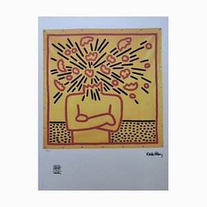 Keith Haring, Exploding Head, 1980er, Lithographie