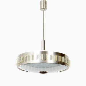Pendant Lamp in Glass, Plastic and steel