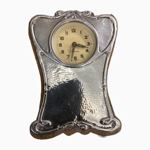 Art Nouveau Silver Mantle Clock, 1907