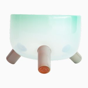Mint/Graue Tri-Leg Schale von Jason Bauer & Romina Gonzales