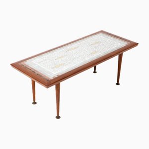 Mid-Century Modern Teak and Mosaic Coffee Table by Berthold Müller, 1960s