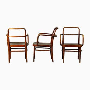 No. A 64f Armchairs by Gustav Adolf Schneck for Thonet, 1930s, Set of 3