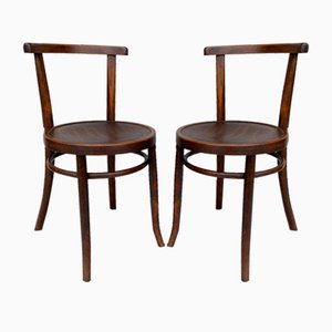 Beech Bentwood Chairs from Thonet, 1890s, Set of 2