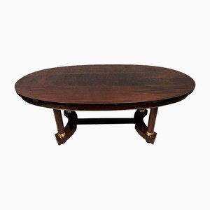 Empire Mahogany Oval Table, 1930s