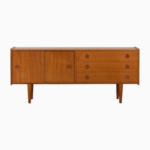 Vintage Scandinavian Sideboard with 3-Drawers and Sliding Doors, 1960s