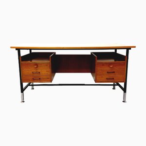 Modernist Executive Desk in Rosewood and Metal, 1960s