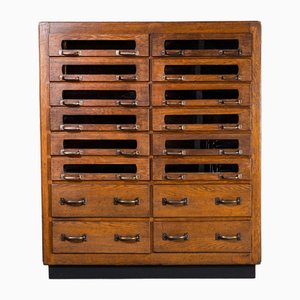 Belgian Haberdashery Cabinet with 16 Drawers, 1950s