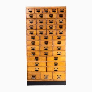 Tall Printers Workshop Bank of 42 Drawers, 1950s