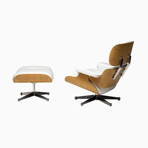 Limited Edition Charles Eames 670/671 Lounge Chair & Ottoman by Hella Jongerius, 2010s, Set of 2