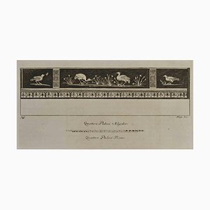 Luigi Aloja, Bodegón con pájaros, Aguafuerte, siglo XVIII