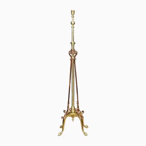 Brass & Copper Standard Lamp from W.A.S. Benson