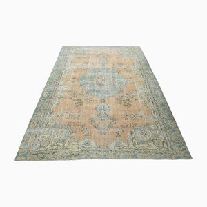 Tappeto Oushak arancione, Medio Oriente, anni '60