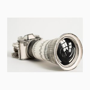 Katharine Morling, Camera Sculpture with Long Lens, 2022, Porcelain