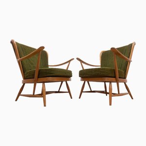 Mid-Century Model 364 Double Bow Armchairs from Ercol, Set of 2