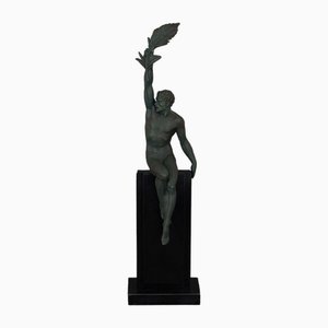 Sculpture The Winner Art Déco par Max Le Verrier / Le Faguays