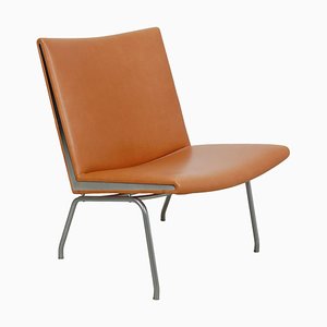 CH401 Airport Chair in Ainiline Leather by Hans J. Wegner