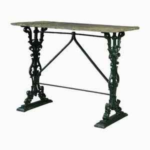 Cast Iron and Slate Table
