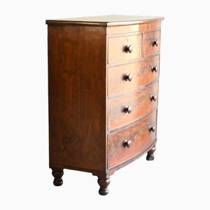 Victorian Bow Front Chest of Drawers