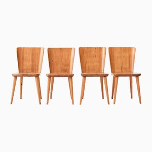 Model 510 Dining Chair by Göran Malmvall, 1940s, Set of 4
