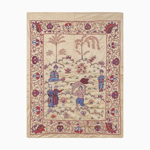 Silk Human Pictorial Suzani Wall Tapestry