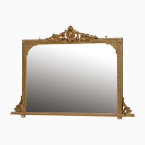 Victorian Giltwood Overmantel Mirror, 1880s