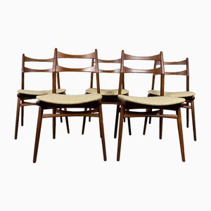 Boomerang Dining Chairs in Teak from Habeo, 1960s, Set of 5