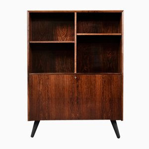 Danish Modern Rosewood Bookcase with Bar by Erik Brouer for Brouer Møbelfabrik, 1960s
