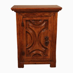 17th Century Spanish Bedside Table or Cabinet in Walnut