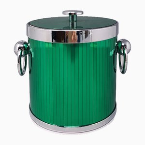 Green Ice Bucket in Mirror Steel by Hans Turnwald for Freddotherm Swiss, 1960s