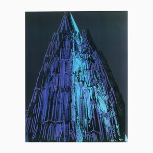 Andy Warhol, Catedral de Colonia (azul), años 80, Litografía