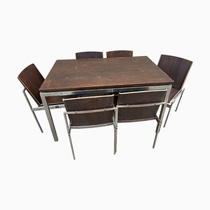 Tavolo da pranzo e sedie di Darro Edition, anni '60, set di 7