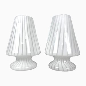 Lampes de Bureau Postmodernes en Verre de Murano, 1970s, Set de 2