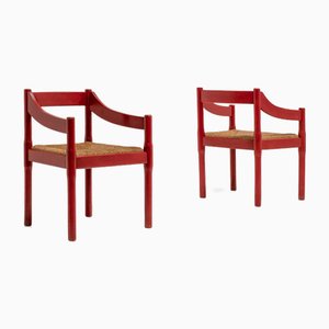 Carimate Stühle von Vico Magistretti für Cassina, 1960er, 2er Set