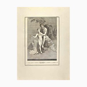Carlo Cataneo, Pan Teaching Daphnis To Play, Etching, 18th Century