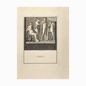 Nicola Vanni, Eurydice & Orpheus, Etching, 18th Century