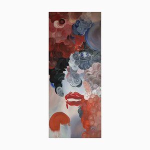 Lillo Sauto, La signora del Quinto Piano, Acrylic on Canvas, 2017