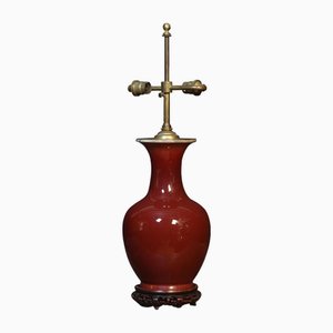 Chinese Porcelain Baluster Vase Table Lamp, 1920s